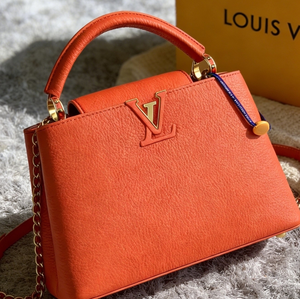 Louis Vuitton Capucines BB Taurillon Orange